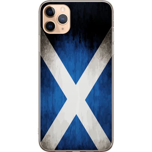 Kompatibelt Mobildeksel til Apple iPhone 11 Pro Max Skotsk flagg med rustikk vintagefølelse
