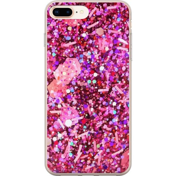 Kompatibelt Mobilskal till Apple iPhone 8 Plus Glitter