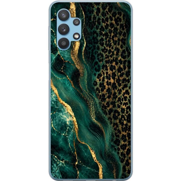 Kompatibelt Mobilskal till Samsung Galaxy A32 5G Emerald Leopard