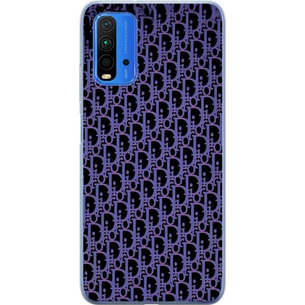 Kompatibelt Mobildeksel til Xiaomi Redmi Note 9 4G Moderneluksuriøst monogram i stilrent design