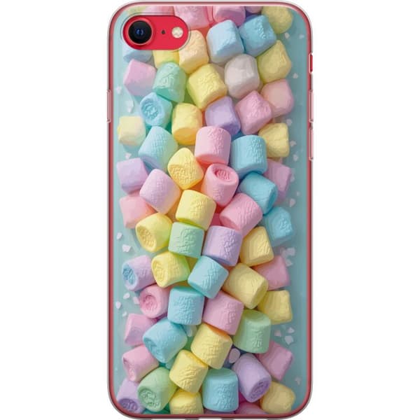 Kompatibelt Mobildeksel til Apple iPhone 7 Søt godisdesign med marshmallows