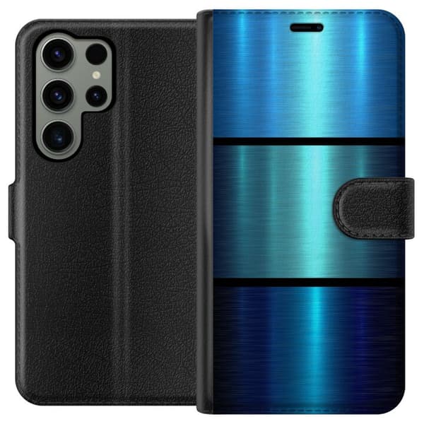 Kompatibelt Lommeboketui til Samsung Galaxy S23 Ultra Blå
