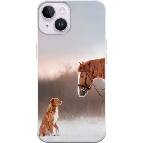 Kompatibel Mobilcover til Apple iPhone 14 Plus Hest & Hund