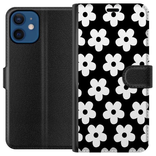 Kompatibel Tegnebogsetui til Apple iPhone 12 Blomster