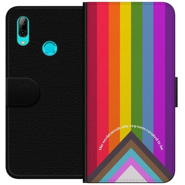 Kompatibelt Plånboksfodral till Huawei P smart 2019 Hej världen!