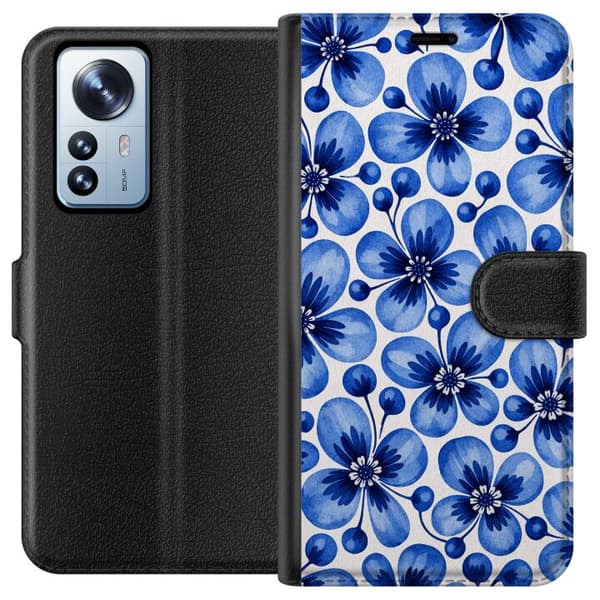 Kompatibel Tegnebogsetui til Xiaomi 12 Pro Blåt venskab