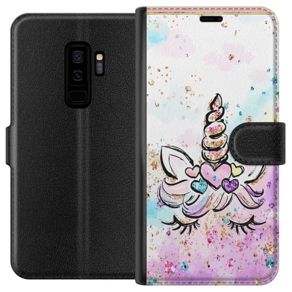 Kompatibelt Plånboksfodral till Samsung Galaxy S9+ Enhörning