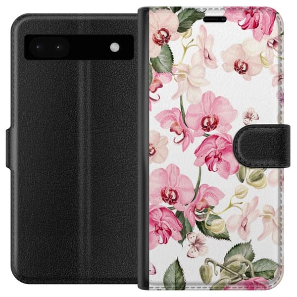 Yhteensopiva Lompakkokotelo Google Pixel 6a Kukat
