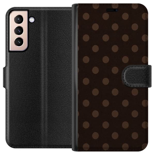 Kompatibel Tegnebogsetui til Samsung Galaxy S21 Mokka Pop