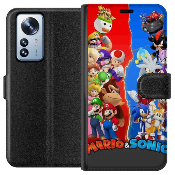 Kompatibel Tegnebogsetui til Xiaomi 12 Pro Super Mario