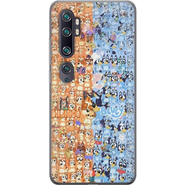 Kompatibelt Mobildeksel til Xiaomi Mi Note 10 Tecknat Bluey-kollasje for barn