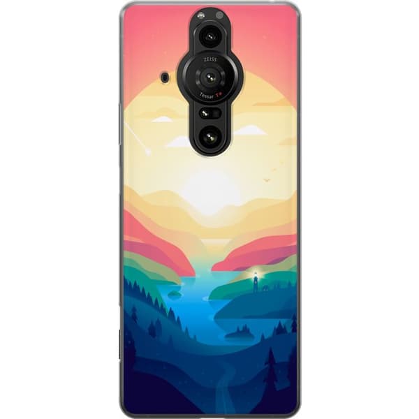 Kompatibelt Mobildeksel til Sony Xperia Pro-I Rosa horisont