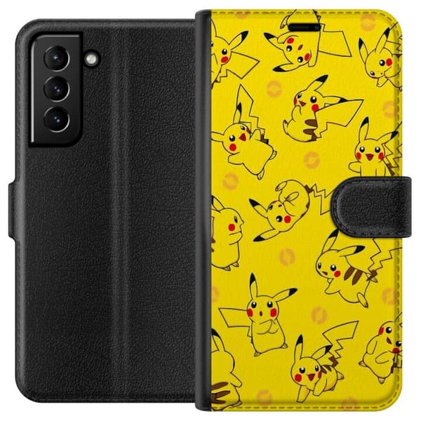 Kompatibelt Plånboksfodral till Samsung Galaxy S21+ 5G Pikachu