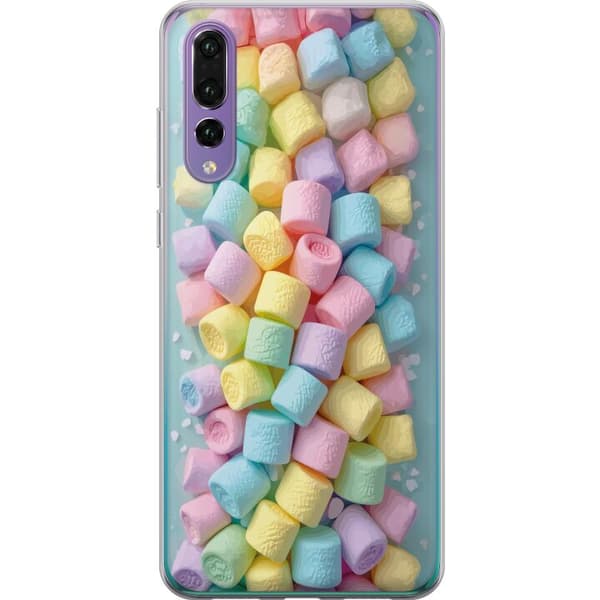 Kompatibelt Mobildeksel til Huawei P20 Pro Søt godisdesign med marshmallows