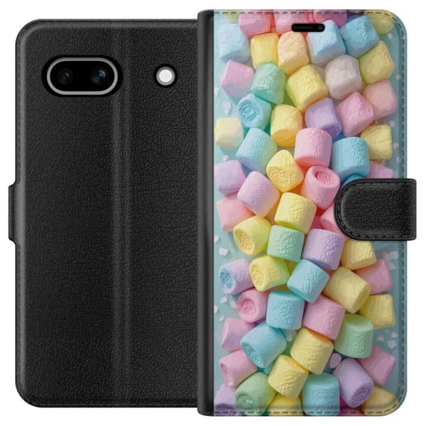 Kompatibelt Plånboksfodral till Google Pixel 7a Söt godisdesign med marshmallows
