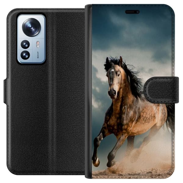Kompatibelt Plånboksfodral till Xiaomi 12 Pro Häst