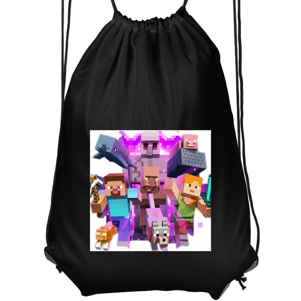 Gympapåse Svart Minecraft Minecraft Svart Barn