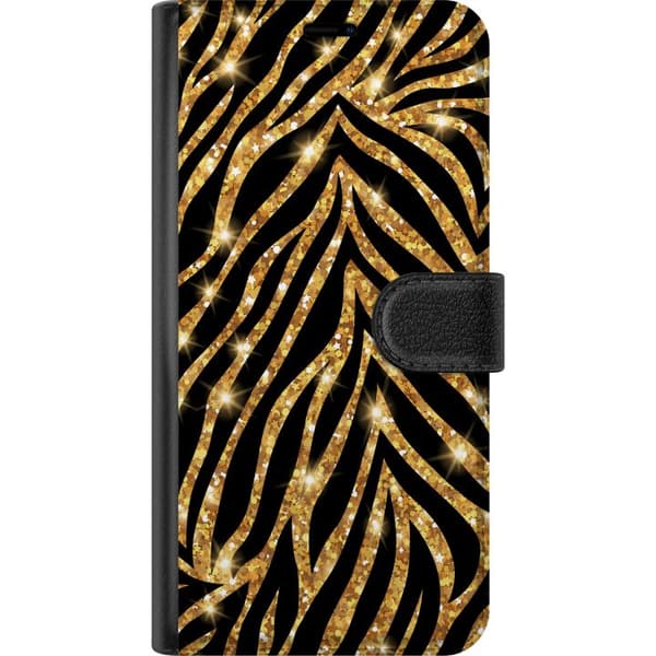 Kompatibelt Lommeboketui til Apple iPhone 12 Gull & Glitter