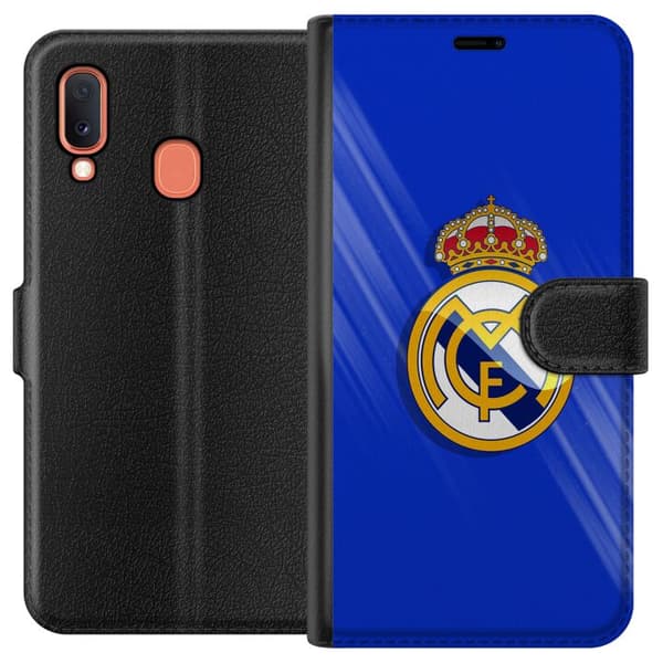 Kompatibelt Plånboksfodral till Samsung Galaxy A20e Real Madrid CF