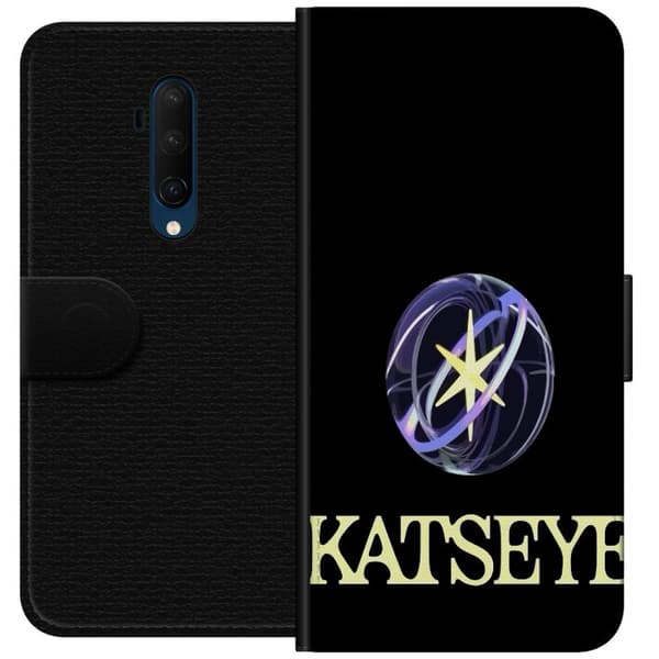 Kompatibel Tegnebogsetui til OnePlus 7T Pro KATSEYE logotyp