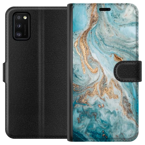 Kompatibel Tegnebogsetui til Samsung Galaxy A41 Magisk Marmor