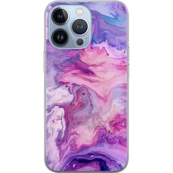 Kompatibelt Mobilskal till Apple iPhone 13 Pro Marmor Lila
