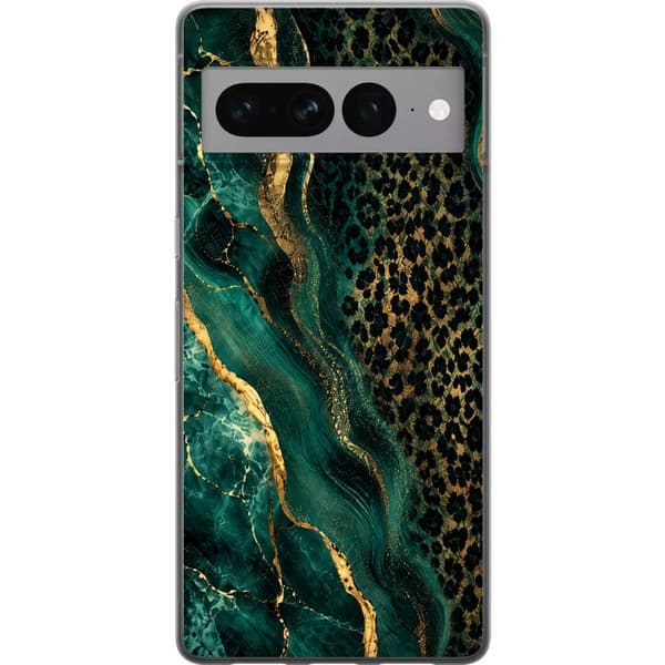 Kompatibelt Mobildeksel til Google Pixel 7 Pro Smaragdleopard