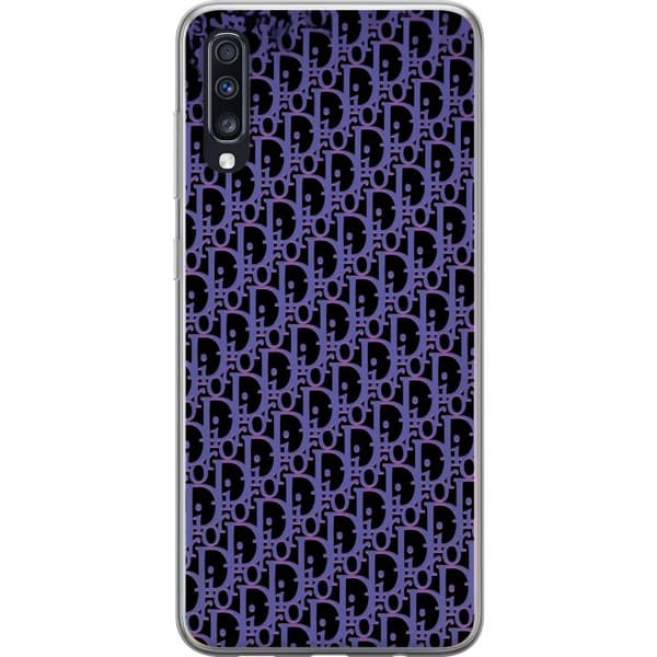 Kompatibelt Mobildeksel til Samsung Galaxy A70 Moderneluksuriøst monogram i stilrent design
