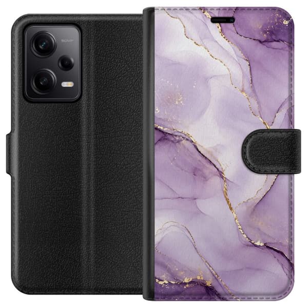 Kompatibelt Lommeboketui til Xiaomi Redmi Note 12 Pro Lilla luksus