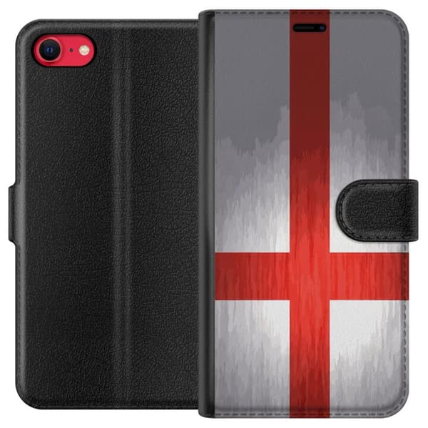 Kompatibelt Plånboksfodral till Apple iPhone SE (2020) Englands flagga