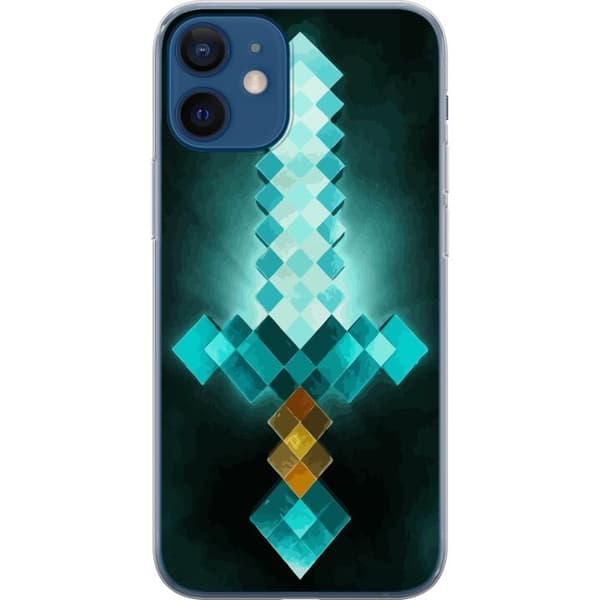 Kompatibel Mobilcover til Apple iPhone 12 Minecraft sværd