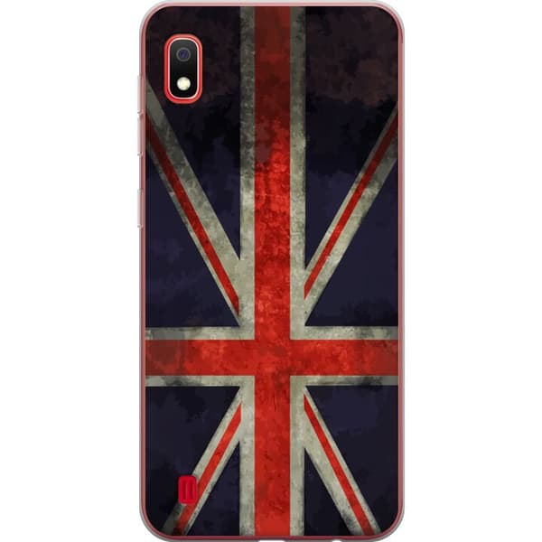 Kompatibelt Mobildeksel til Samsung Galaxy A10 Britisk flagg med rustikk følelse
