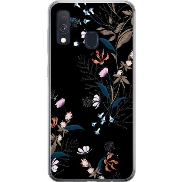 Kompatibelt Mobilskal till Samsung Galaxy A40 Blommor