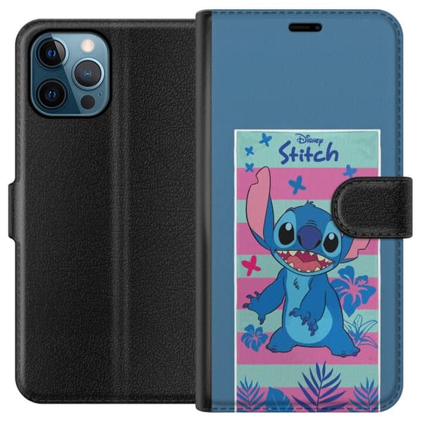 Kompatibel Tegnebogsetui til Apple iPhone 12 Pro Max Disney Stitch
