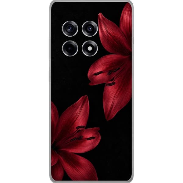 Kompatibelt Mobildeksel til OnePlus 12R Rød lilje noir