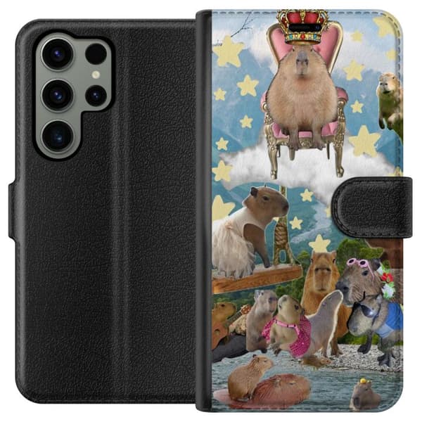 Kompatibel Tegnebogsetui til Samsung Galaxy S23 Ultra Capybara
