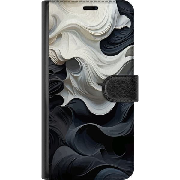 Kompatibel Tegnebogsetui til OnePlus Nord Silke Sort/Hvid