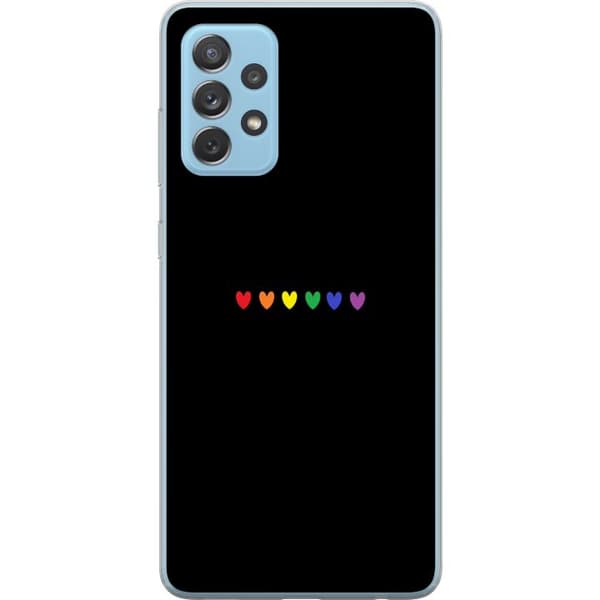 Kompatibelt Mobilskal till Samsung Galaxy A52 5G Pride Hearts