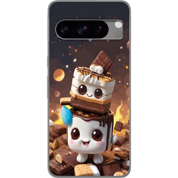 Kompatibelt Mobilskal till Google Pixel 8 Pro Sött dessertdesign med marshmallow