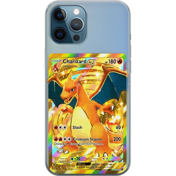 Kompatibelt Mobildeksel til Apple iPhone 12 Pro Premiummotiv med Charizard EX