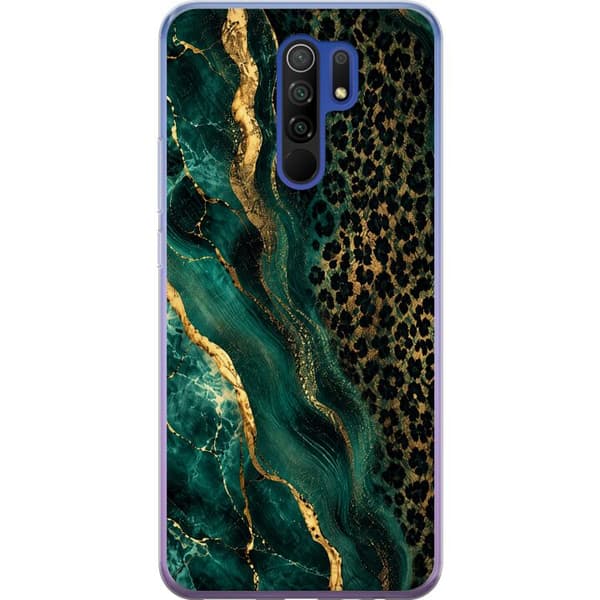 Kompatibelt Mobilskal till Xiaomi Redmi 9 Emerald Leopard