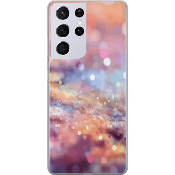 Kompatibelt Mobildeksel til Samsung Galaxy S21 Ultra 5G Glitter