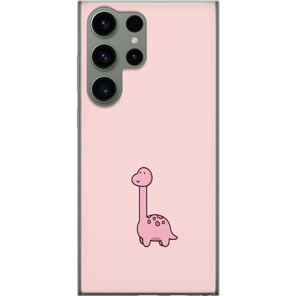 Kompatibelt Mobildeksel til Samsung Galaxy S23 Ultra Rosa dinosaur
