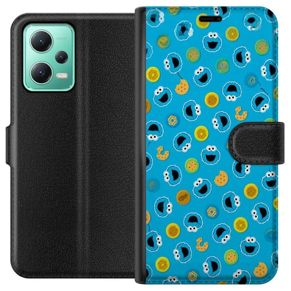 Kompatibel Tegnebogsetui til Xiaomi Redmi Note 12 Mönster med kakmonster