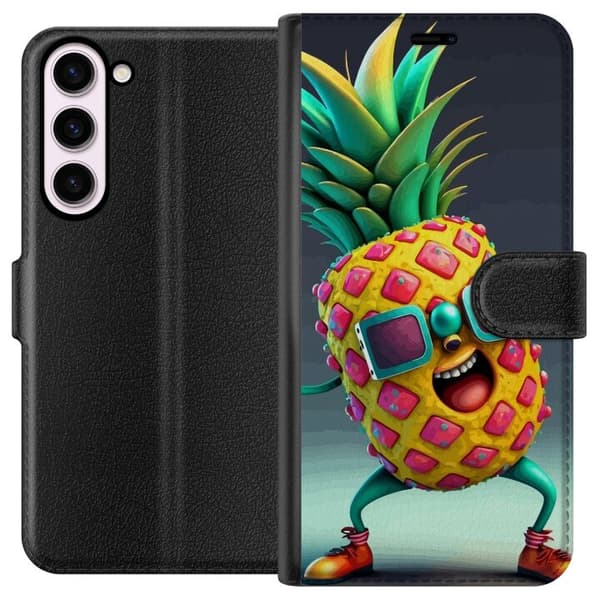 Kompatibelt Plånboksfodral till Samsung Galaxy S23+ Ananas