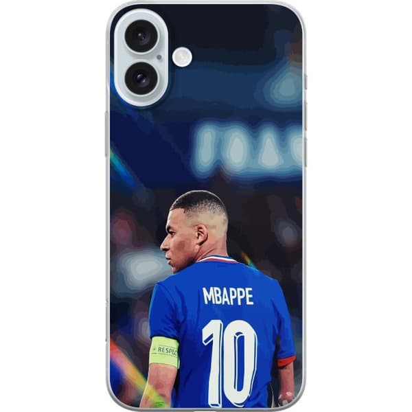 Kompatibelt Mobildeksel til Apple iPhone 16 Plus Kylian Mbappé Frankrike