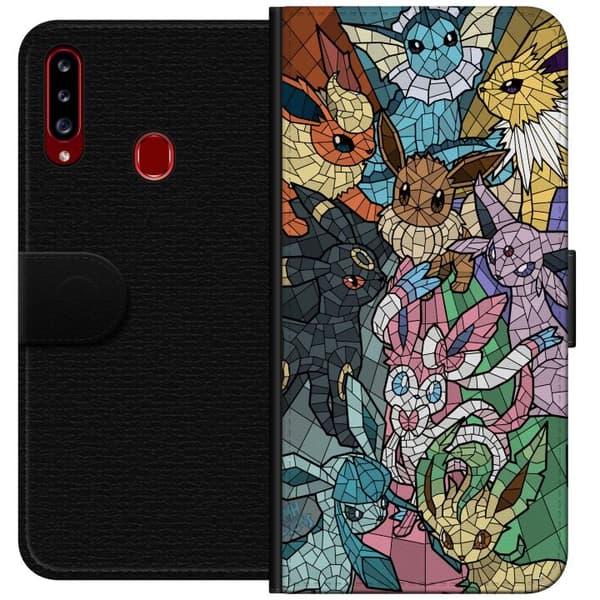 Kompatibelt Plånboksfodral till Samsung Galaxy A20s Pokemon