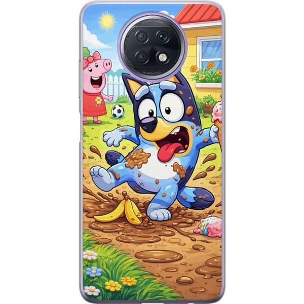 Kompatibelt Mobildeksel til Xiaomi Redmi Note 9T Blåy