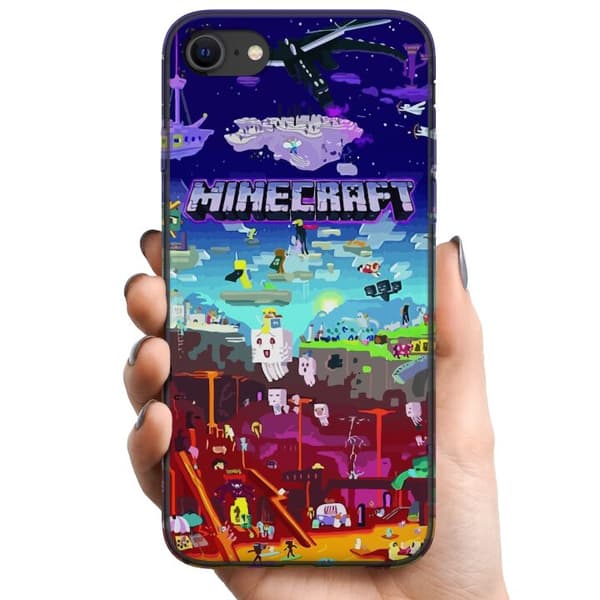 Kompatibelt Mobildeksel til Apple iPhone SE (2020) MineCraft
