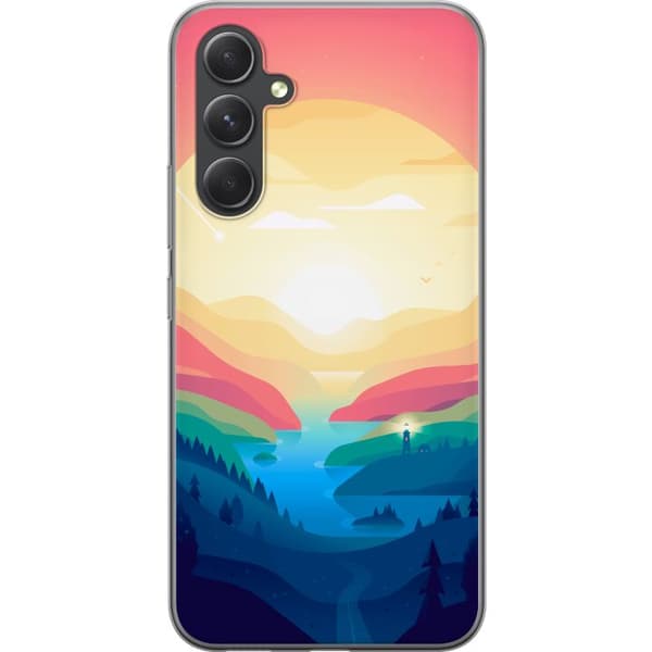 Kompatibelt Mobildeksel til Samsung Galaxy S24 Rosa horisont